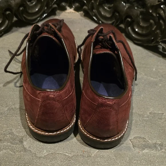 Elegant Cole Haan Nathan Plain Toe Men's Brown Leather Oxfords Size 9M